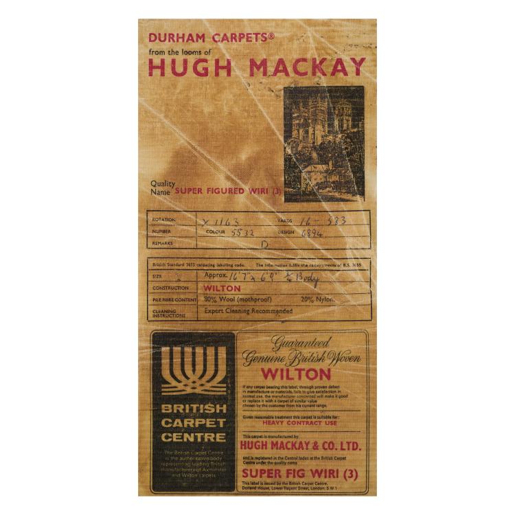 Bild 1 zu Objekt, Runner 'Super Figured Wiri (3)' - 'Hexagon', 1970s, David Hicks, Hugh Mackay & Co. Ltd., Hartlepool, 173B 427