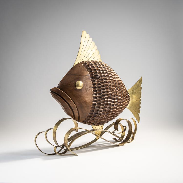 Hauptbild zu Objekt, Big fish, 1950s,  Hagenauer, Hagenauer, Wien, 174A 293