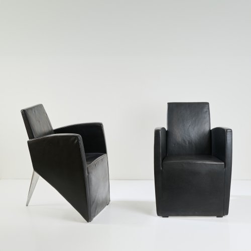 Two 'J. (Série Lang)' armchairs, 1987