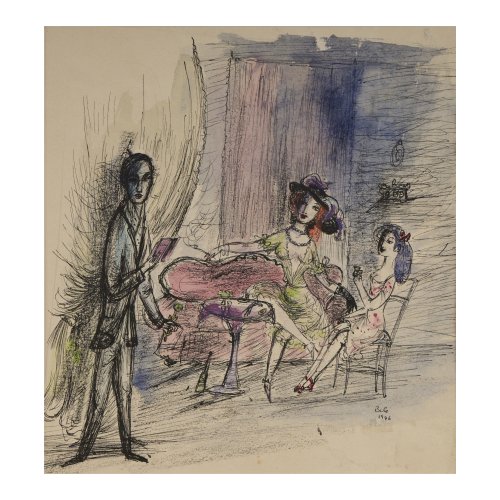 'In the salon', 1946