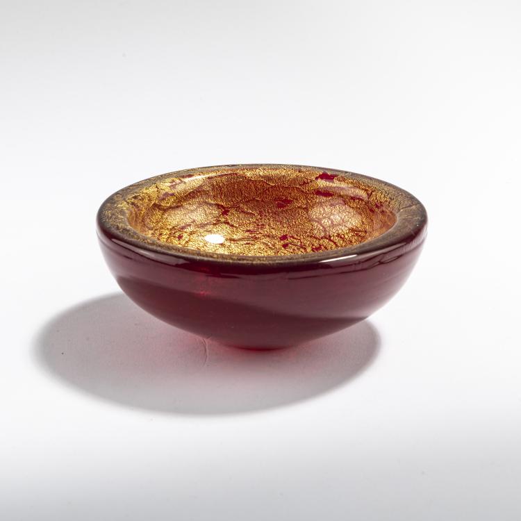 Hauptbild zu Objekt, 'Rubino oro' bowl, c. 1950, Seguso Vetri d'Arte, Murano, 175C 584