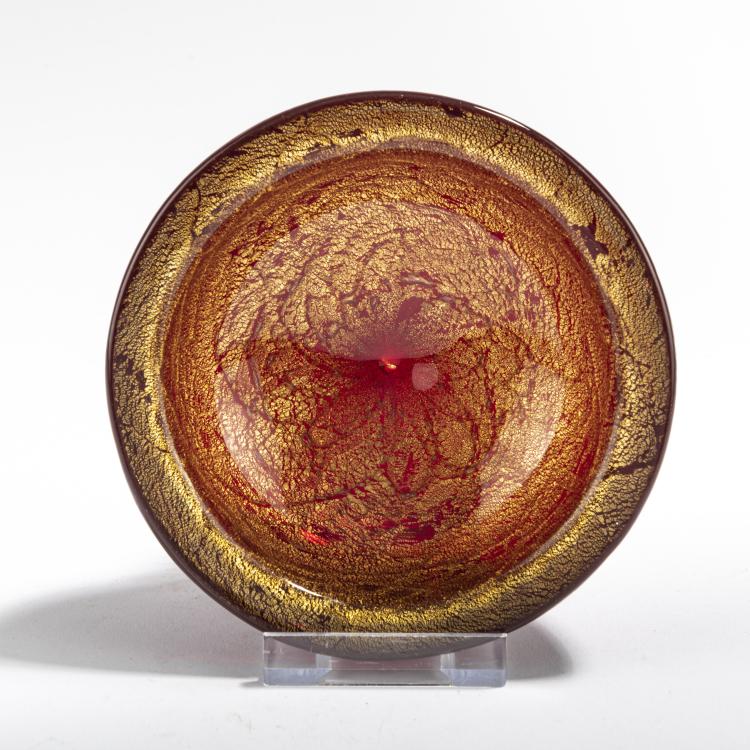 Bild 2 zu Objekt, 'Rubino oro' bowl, c. 1950, Seguso Vetri d'Arte, Murano, 175C 584