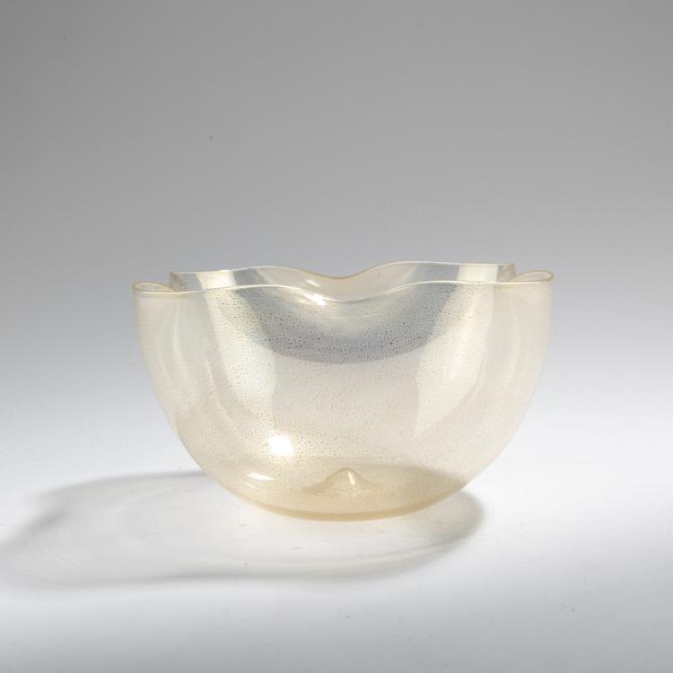 Bild 1 zu Objekt, Schale 'Cristallo oro iridato', um 1947, Flavio Poli, Seguso Vetri d'Arte, Murano, 175C 583