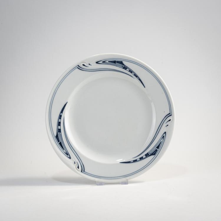 Hauptbild zu Objekt, Speiseteller 'Peitschenhieb', 1903/04, Henry van de Velde, Meissen, KPM, 174A 362