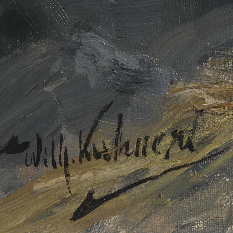 Bild 1 zu Objekt, 'Old Cape buffalo at the pond', probably around 1917-26, Wilhelm Kuhnert, 173D 809