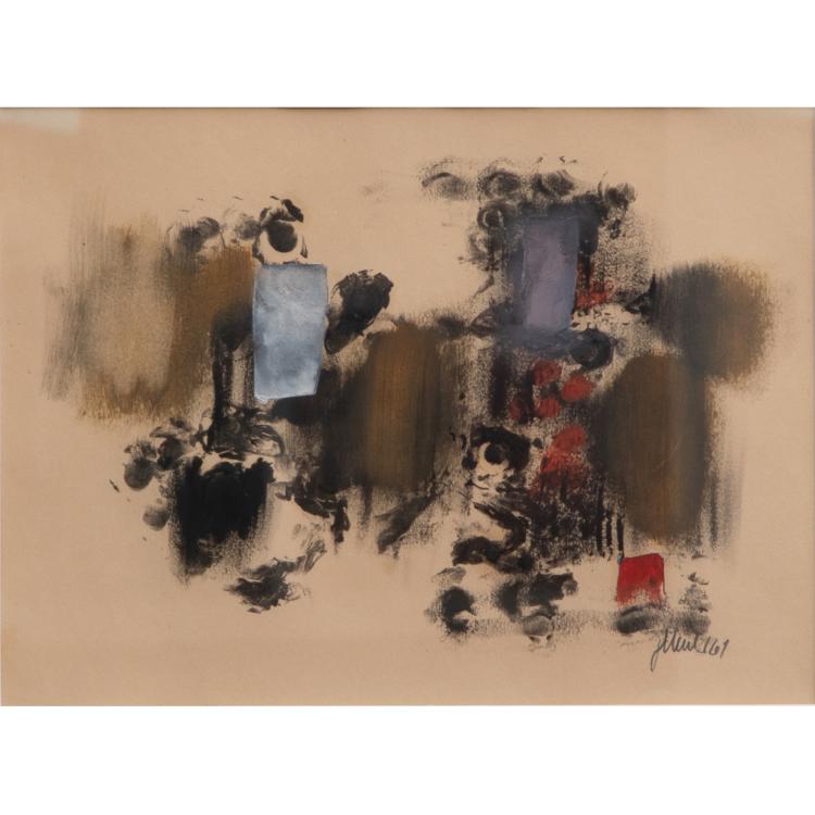 Hauptbild zu Objekt, Abstrakte Komposition, 1961, Fritz Winter, 173D 907