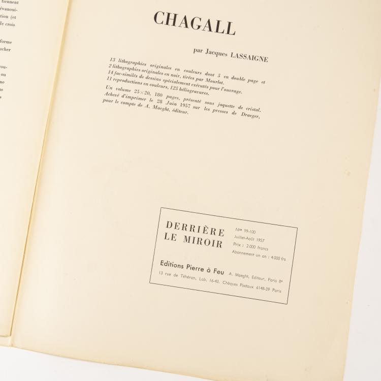 Bild 2 zu Objekt, 'Derri&egrave;re Le Miroir', 1957, Marc Chagall, Maeght (Publ.), 173D 801