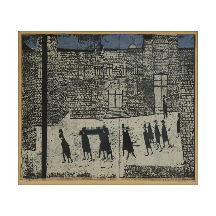 Hauptbild zu Objekt, 'Beerdigung', 1957, Horst Janssen, 173D 871