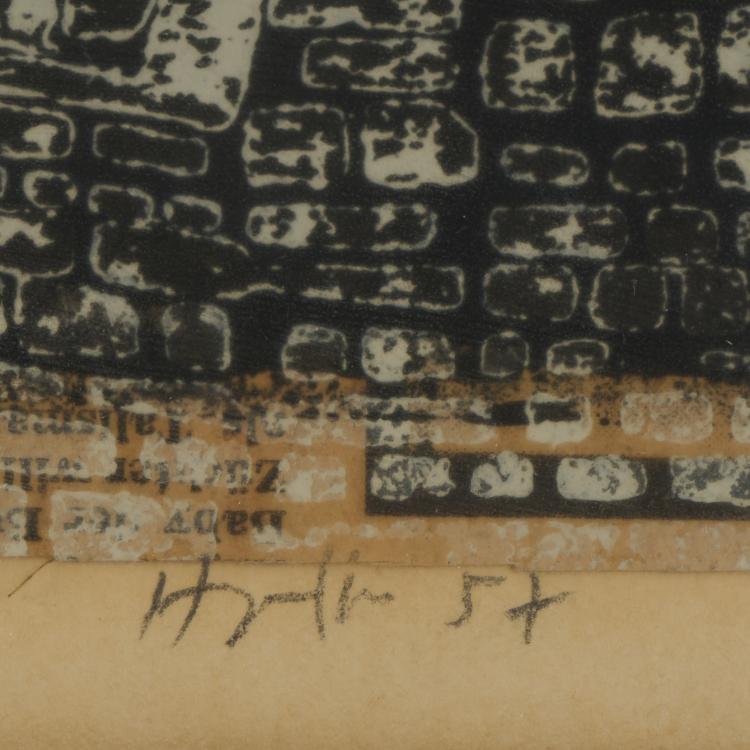 Bild 1 zu Objekt, 'Beerdigung', 1957, Horst Janssen, 173D 871