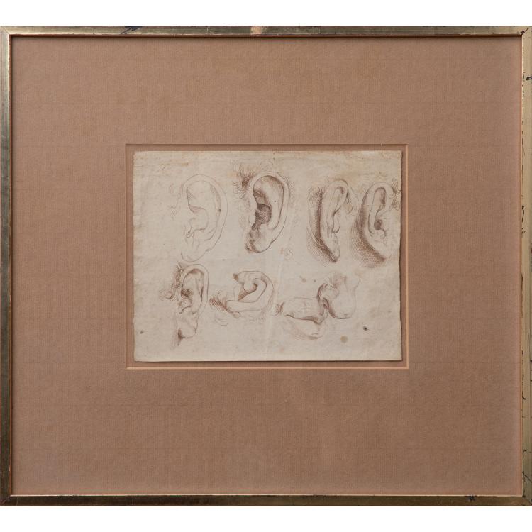 Bild 1 zu Objekt, Six ear studies, 16th/17th century, 173D 776