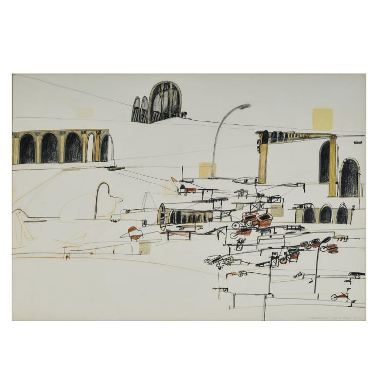 Hauptbild zu Objekt, 'In Bahnhofsn&auml;he', 1988, Nanne Meyer, 173D 878