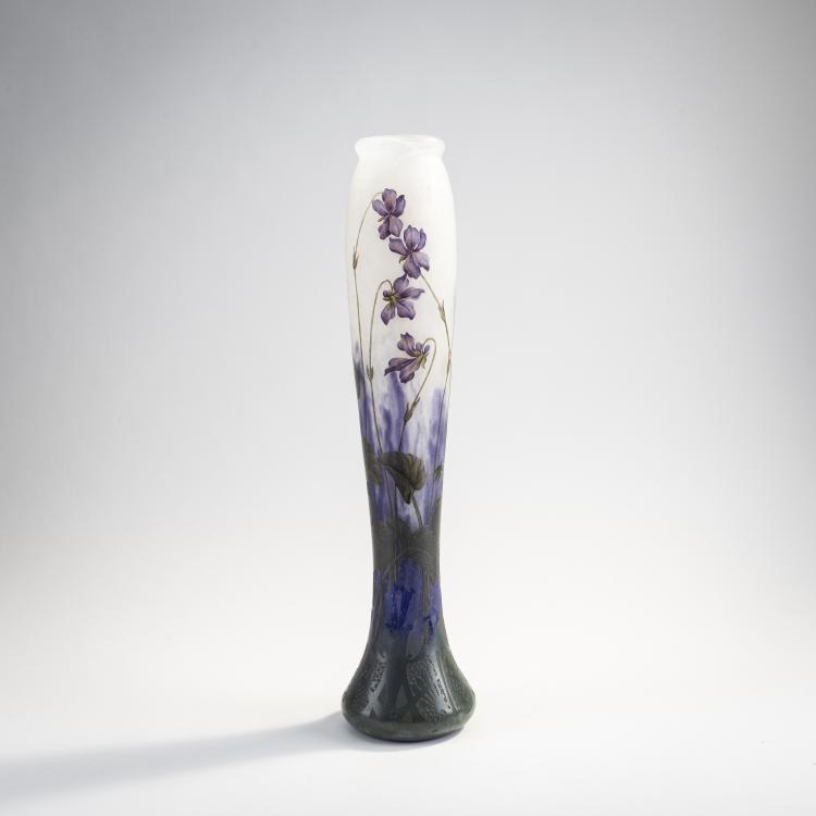 Hauptbild zu Objekt, Gro&szlig;e Vase 'Violettes', um 1905, Daum Fr&egrave;res, Nancy, 174A 41
