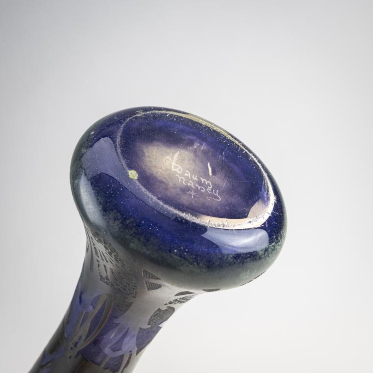 Bild 1 zu Objekt, Gro&szlig;e Vase 'Violettes', um 1905, Daum Fr&egrave;res, Nancy, 174A 41