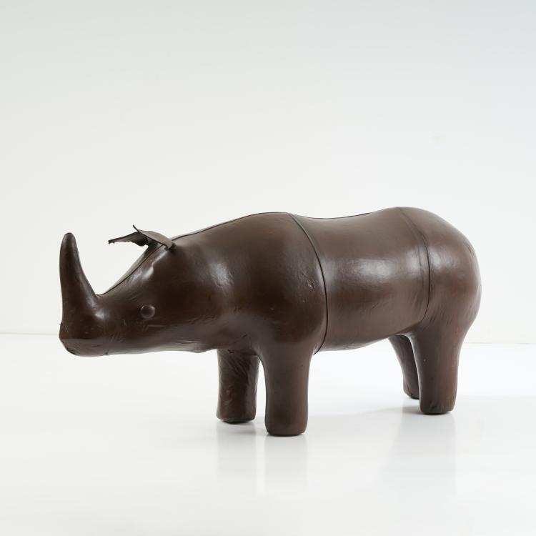 Hauptbild zu Objekt, 'Rhino' footstool, 1960/70s, Dimitri Omersa, Omersa & Co., Lincolnshire, 173B 422