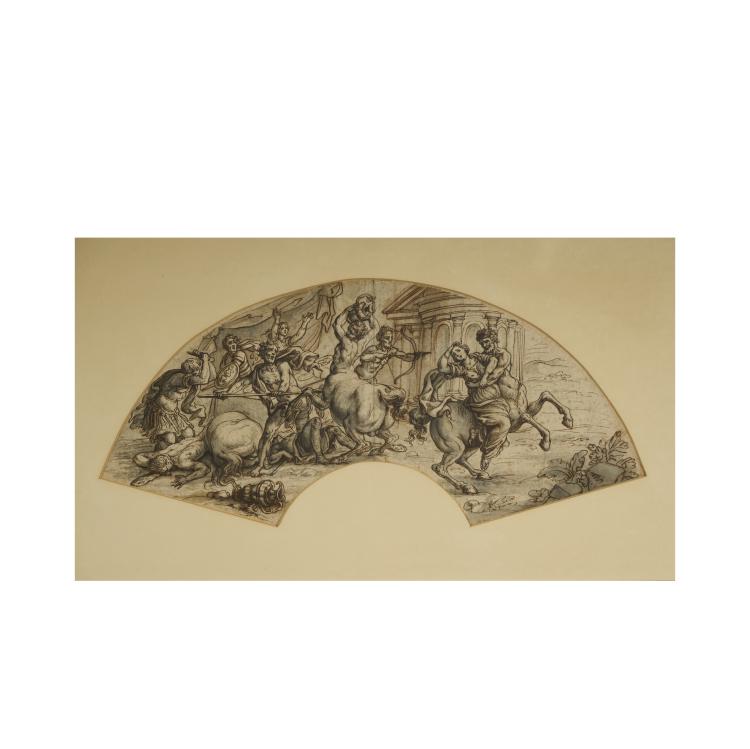 Hauptbild zu Objekt, Robbery of the Hippodameia by the centaurs, 16th century, Georg Beham (attributed), 173D 772