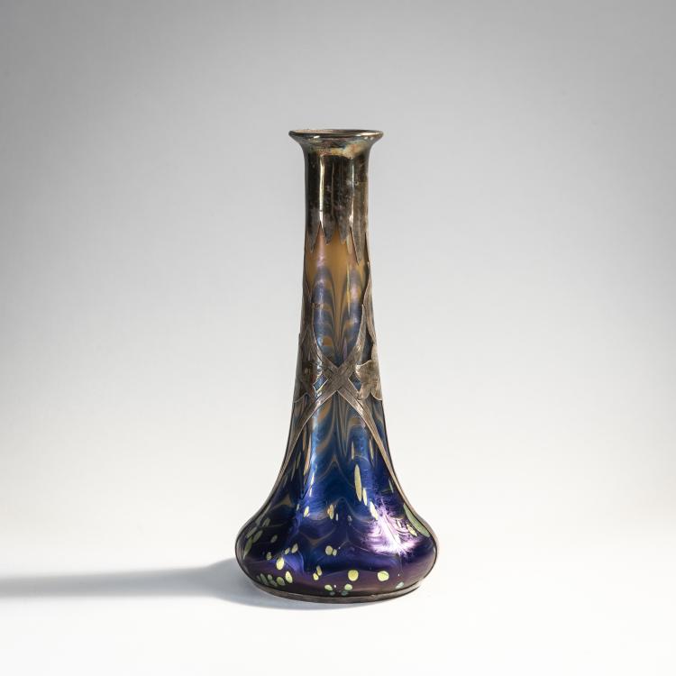 Bild 1 zu Objekt, 'Cytisus'-Vase mit Silberauflage, 1902, L&ouml;tz Wwe., Klosterm&uuml;hle, 174A 215