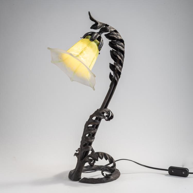 Hauptbild zu Objekt, Tischleuchte 'Pissenlit', um 1910, Daum Fr&egrave;res, Nancy, 174A 92