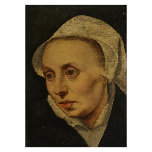 Portrait of a woman with a hood, 16th century