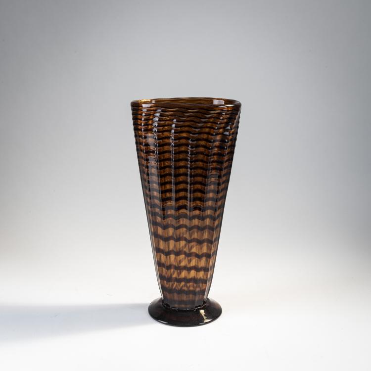 Hauptbild zu Objekt, Vase 'Zebrato', um 1936, Ercole Barovier, Ferro Toso Barovier, Murano, 173C 652