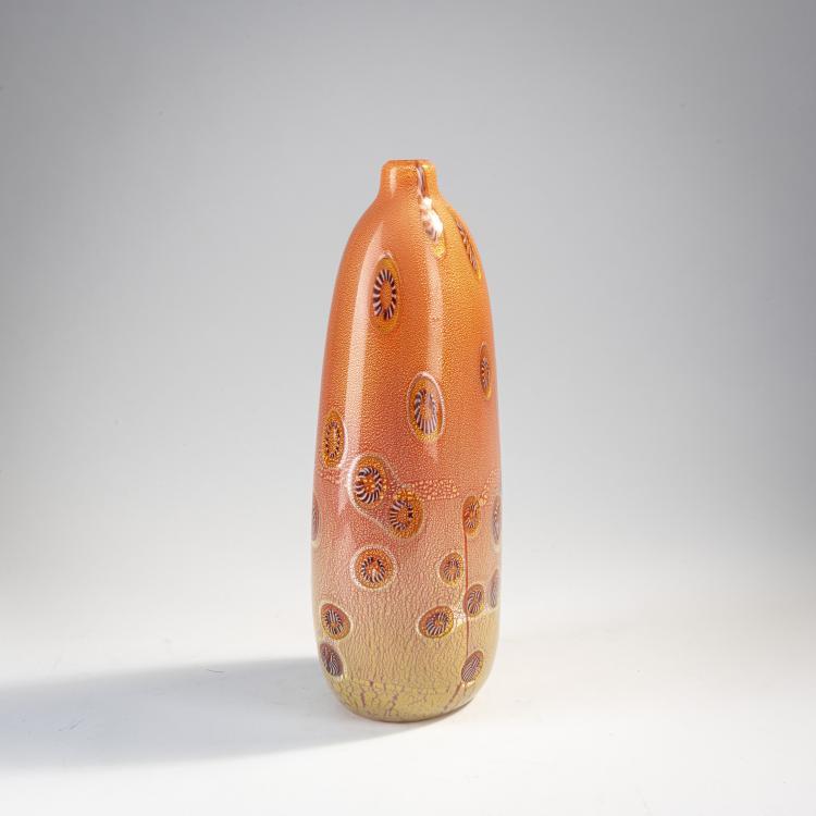 Bild 2 zu Objekt, Vase 'A reazione policrome (ad anelli)', um 1950, Giulio Radi, A.Ve.M., Murano, 173C 733