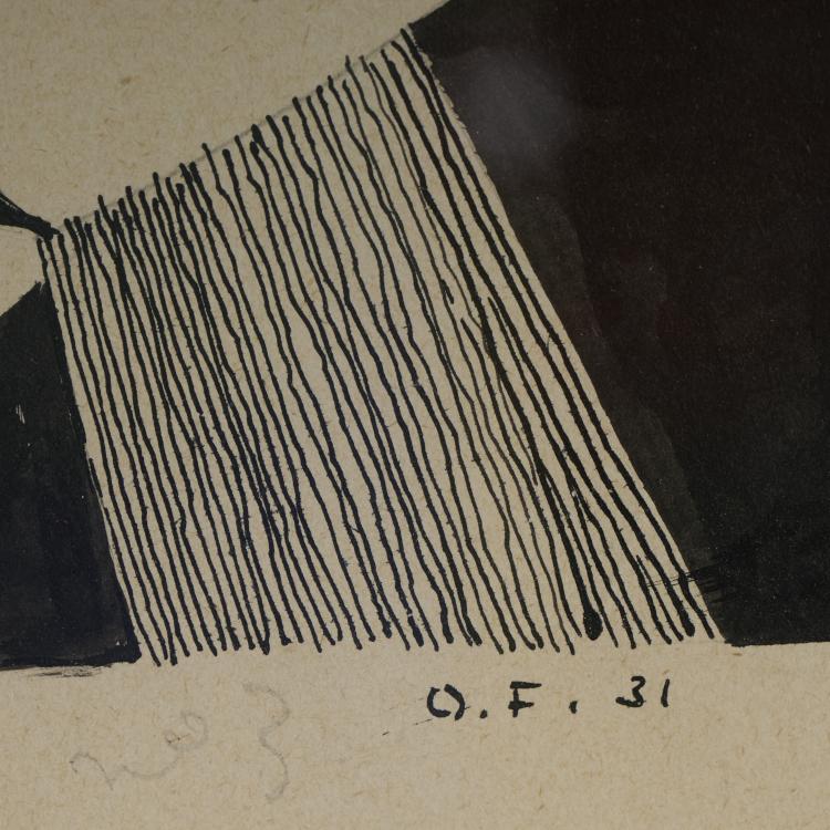 Bild 1 zu Objekt, Tuschezeichnung, 1931, Otto Freundlich, 173D 862