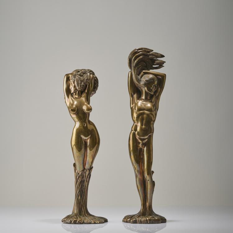 Hauptbild zu Objekt, Sculpture pair 'Apollo and Daphne', 1983, Ernst Fuchs, 175D 707