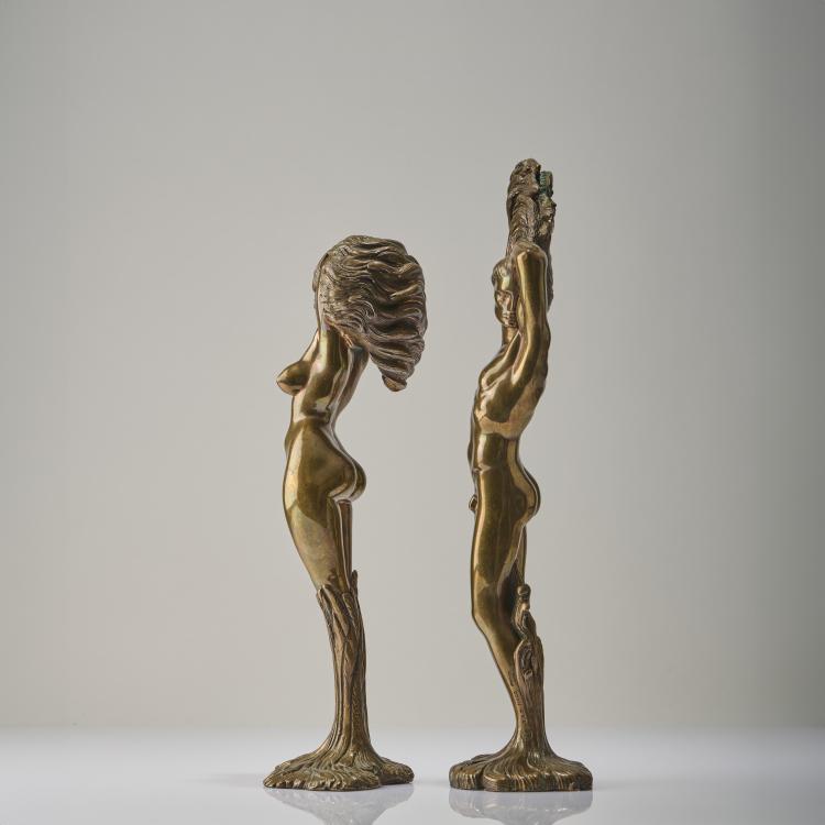 Bild 3 zu Objekt, Sculpture pair 'Apollo and Daphne', 1983, Ernst Fuchs, 175D 707
