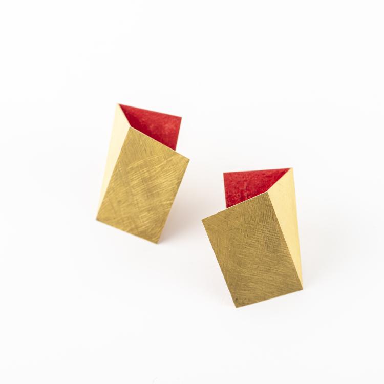 Hauptbild zu Objekt, Pair of stud earrings, 2014, Giampaolo Babetto, 174C 915