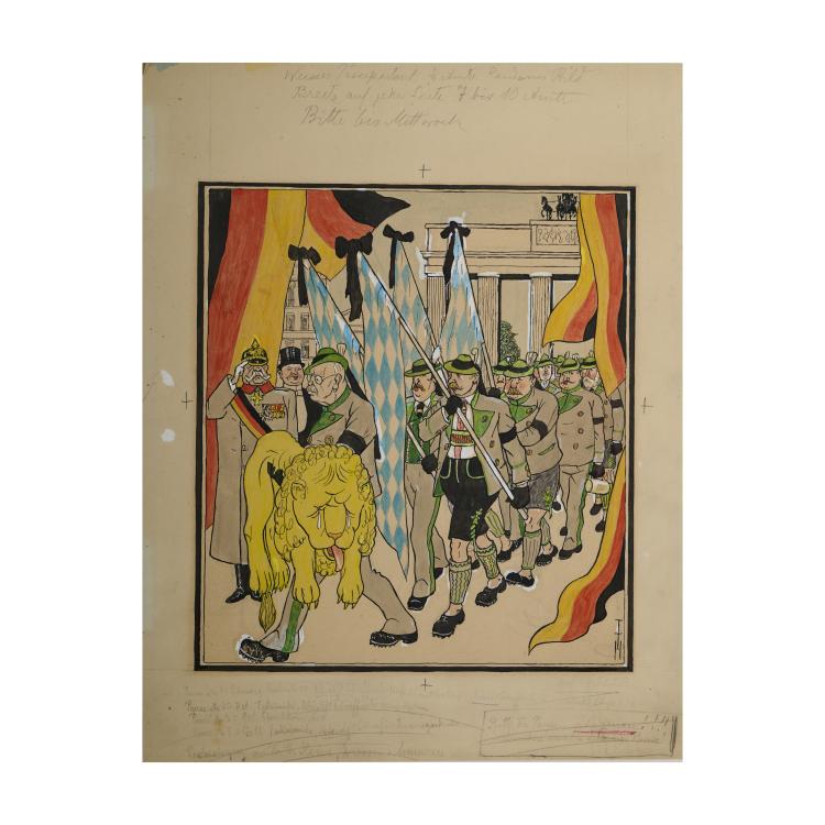 Hauptbild zu Objekt, 'Triumph der Zentralisation', around 1927, Thomas Theodor Heine, 173D 807