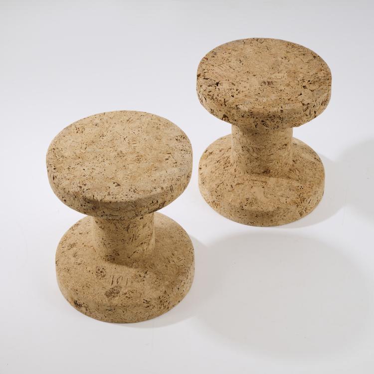 Hauptbild zu Objekt, Zwei Hocker 'Cork B', 2004, Jasper Morrison, Vitra, Birsfelden, 174B 784