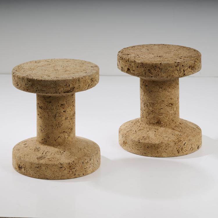 Bild 1 zu Objekt, Zwei Hocker 'Cork B', 2004, Jasper Morrison, Vitra, Birsfelden, 174B 784