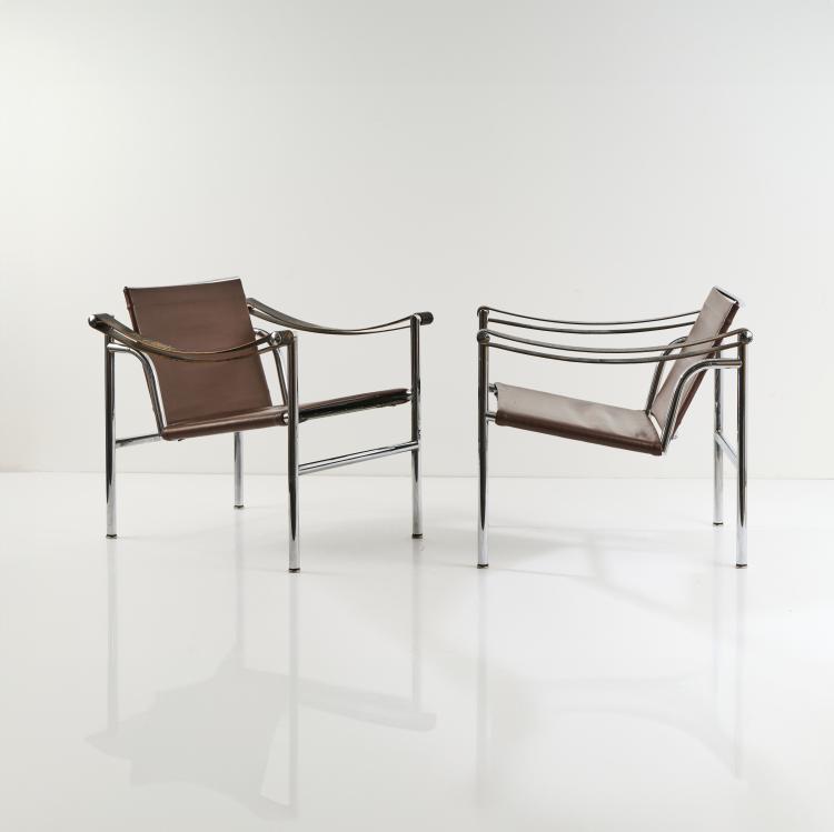 Bild 6 zu Objekt, Zwei Armlehnsessel 'LC 1', 1928, Pierre Jeanneret,Charlotte Perriand,Le Corbusier Charles-&Eacute;douard Jeanneret-Gris, Cassina, Mailand / Milan, 174B 551