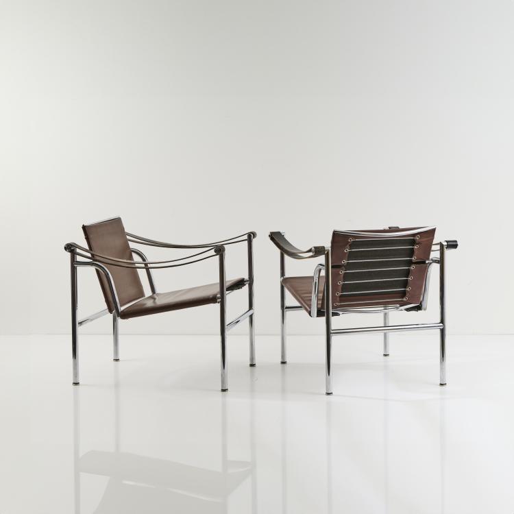 Bild 7 zu Objekt, Zwei Armlehnsessel 'LC 1', 1928, Pierre Jeanneret,Charlotte Perriand,Le Corbusier Charles-&Eacute;douard Jeanneret-Gris, Cassina, Mailand / Milan, 174B 551