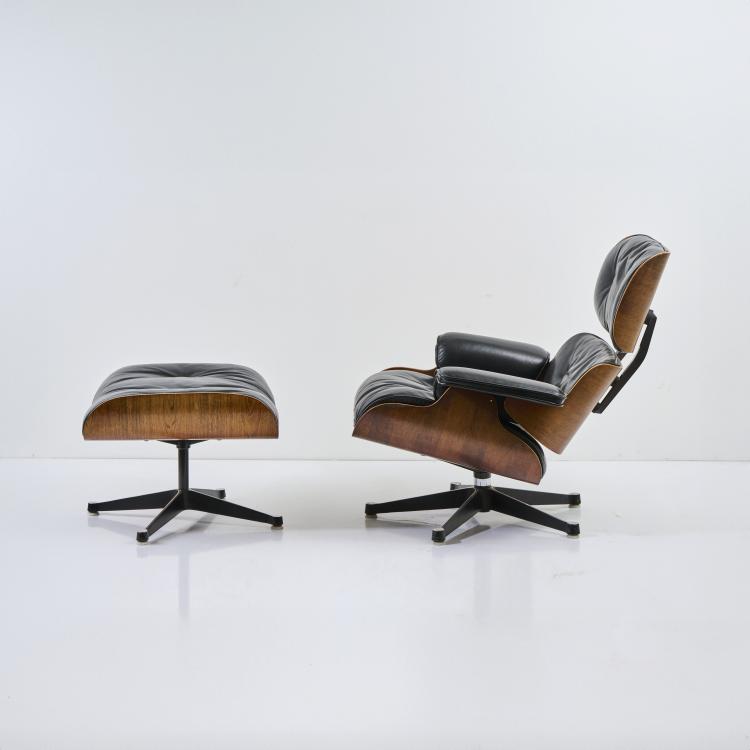 Hauptbild zu Objekt, Lounge chair '670' mit Ottoman '671', 1956, Charles Eames,Ray Eames, Vitra, Birsfelden, 174B 619