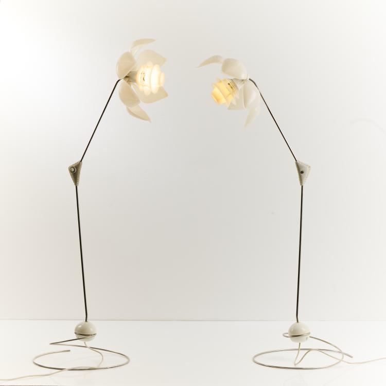 Hauptbild zu Objekt, Two floor lamps 'Symanka - Sy 1', 1959, G&uuml;nter Ssymmank, Integra, Berlin, 174B 639