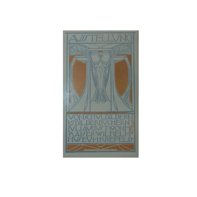 Hauptbild zu Objekt, Poster 'Kunstausstellung Kaiser Wilhelm Museum, Krefeld', 1901, Jules De Praetere, 174A 447