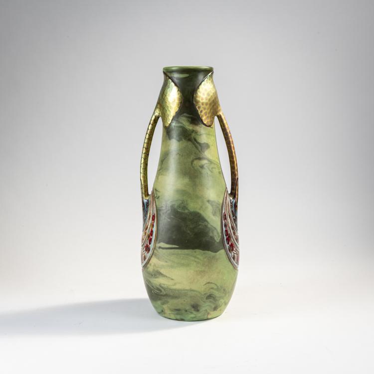 Bild 2 zu Objekt, Henkelvase, um 1900, Vilmos Zsolnay, Zsolnay, Vilmos, P&eacute;cs, 174A 399