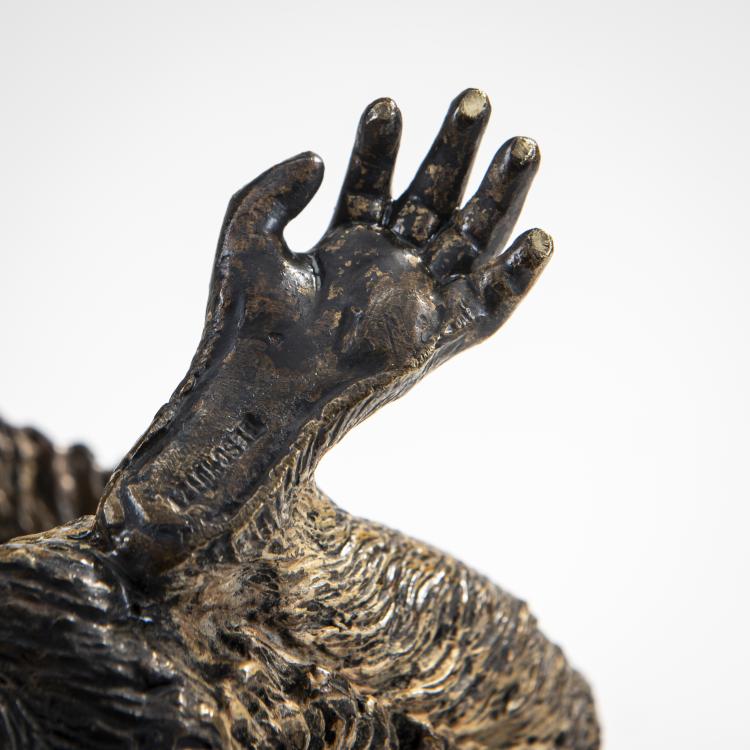 Bild 2 zu Objekt, Bronze figure 'Monkey', c. 1900, Franz Xaver Bergmann, 174A 278