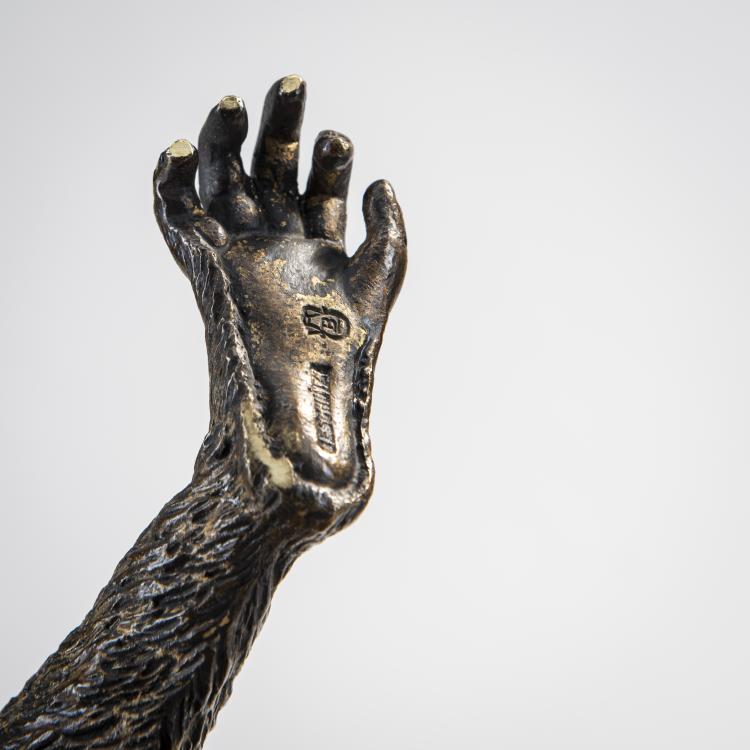 Bild 3 zu Objekt, Bronze figure 'Monkey', c. 1900, Franz Xaver Bergmann, 174A 278