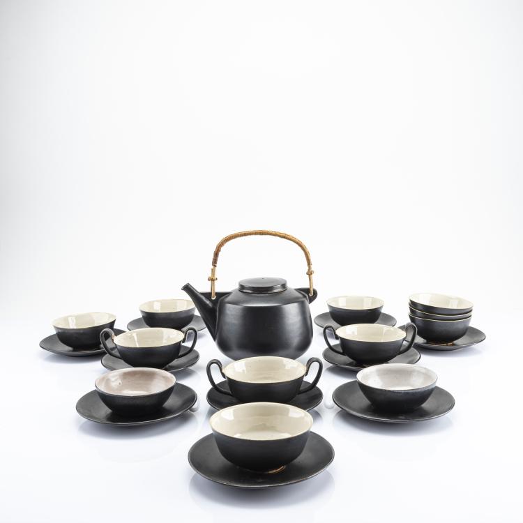 Hauptbild zu Objekt, 13-teiliges Teeservice, 1947, Gerhard Marcks, Bernstiel, Liebfriede, 174B 457