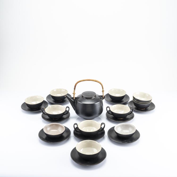 Bild 1 zu Objekt, 13-teiliges Teeservice, 1947, Gerhard Marcks, Bernstiel, Liebfriede, 174B 457