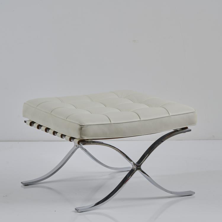 Bild 1 zu Objekt, 'Barcelona' stool, 1928, Ludwig Mies van der Rohe, Knoll International, New York, 174B 552
