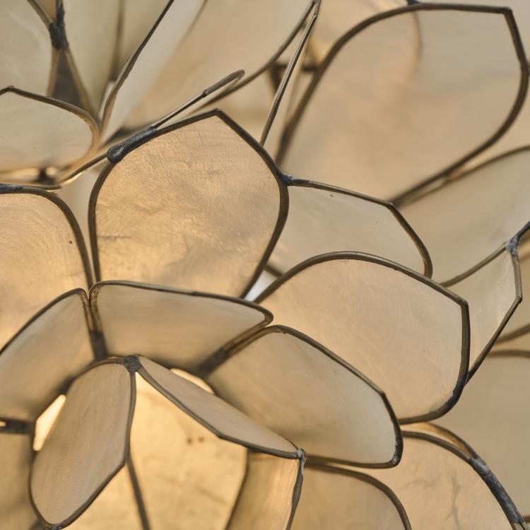 Bild 3 zu Objekt, 'Capiz Lotus' table light, 1960s, Rausch, Karlsruhe, 174B 674