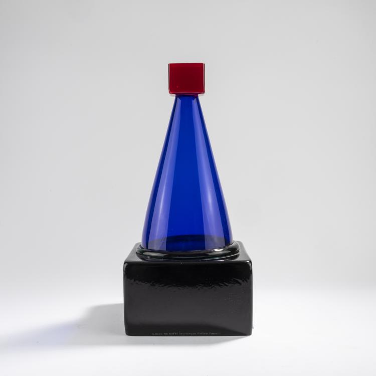 Hauptbild zu Objekt, 'Mori' vase object, 1986, Marco Zanini, Compagnia Vetraria Muranese, Murano; Memphis, Mailand, 175C 646
