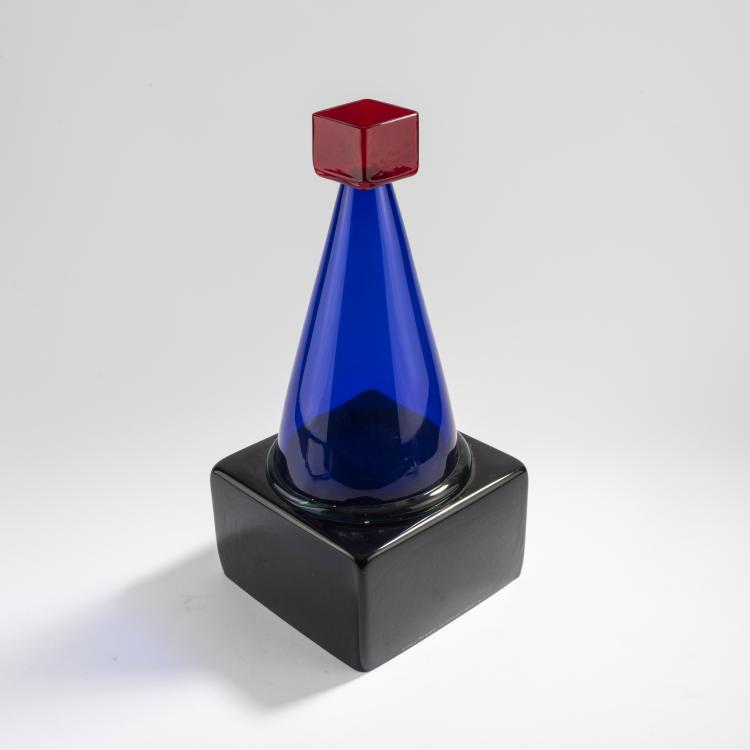 Bild 2 zu Objekt, 'Mori' vase object, 1986, Marco Zanini, Compagnia Vetraria Muranese, Murano; Memphis, Mailand, 175C 646