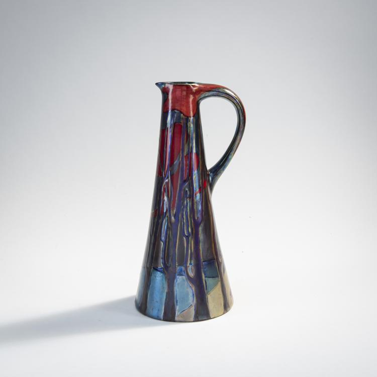 Hauptbild zu Objekt, Jug, c. 1900, Vilmos Zsolnay, Zsolnay, Vilmos, Pecs, 174A 402
