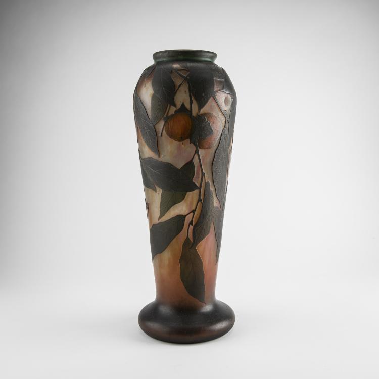 Hauptbild zu Objekt, Hohe Vase 'Plaqueminier du Japon', 1912, Daum Fr&egrave;res, Nancy, 174A 101