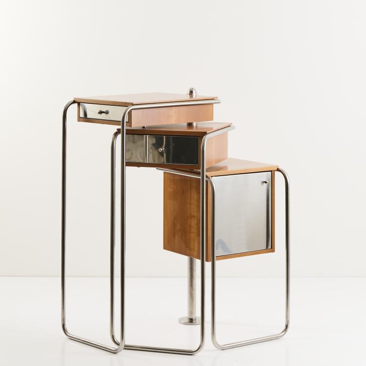 Hauptbild zu Objekt, Three-partite cabinet 'Fl&uuml;gelschrank TiRan', c. 1990, Gert M. Weber, Weber, Gert M., 174B 760