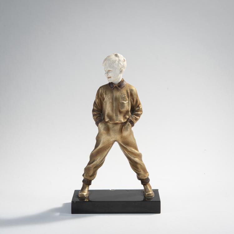 Hauptbild zu Objekt, Knabe mit den H&auml;nden in den Hosentaschen, um 1930, Ferdinand Preiss, 174A 306