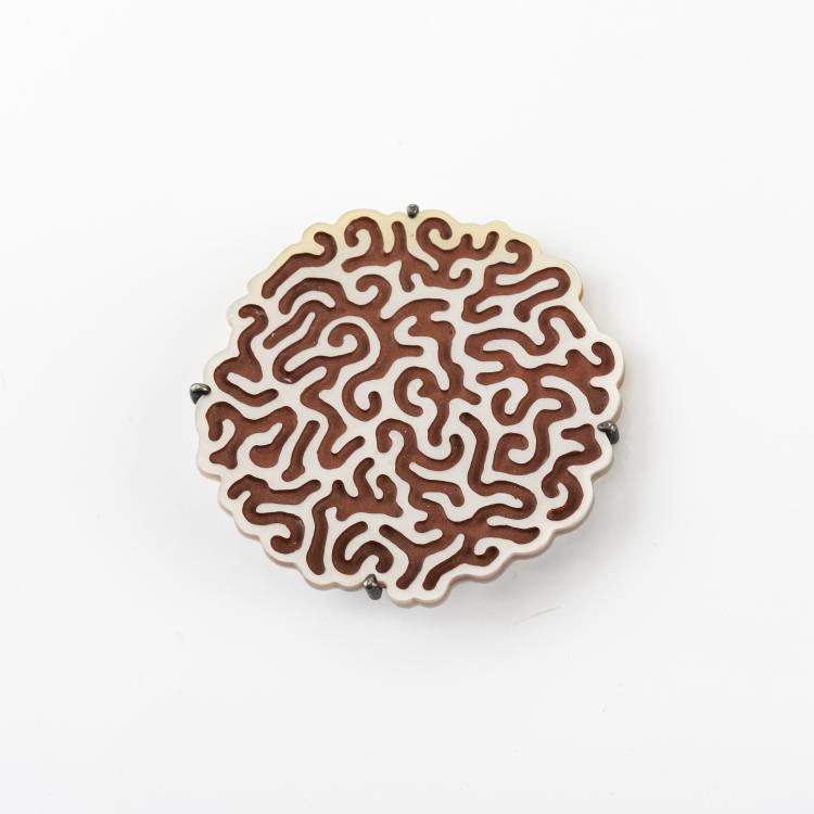 Hauptbild zu Objekt, Brooch 'Old Brain', 2002, Warwick Freeman, 174C 931